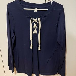Lace-Up Old Navy Tee